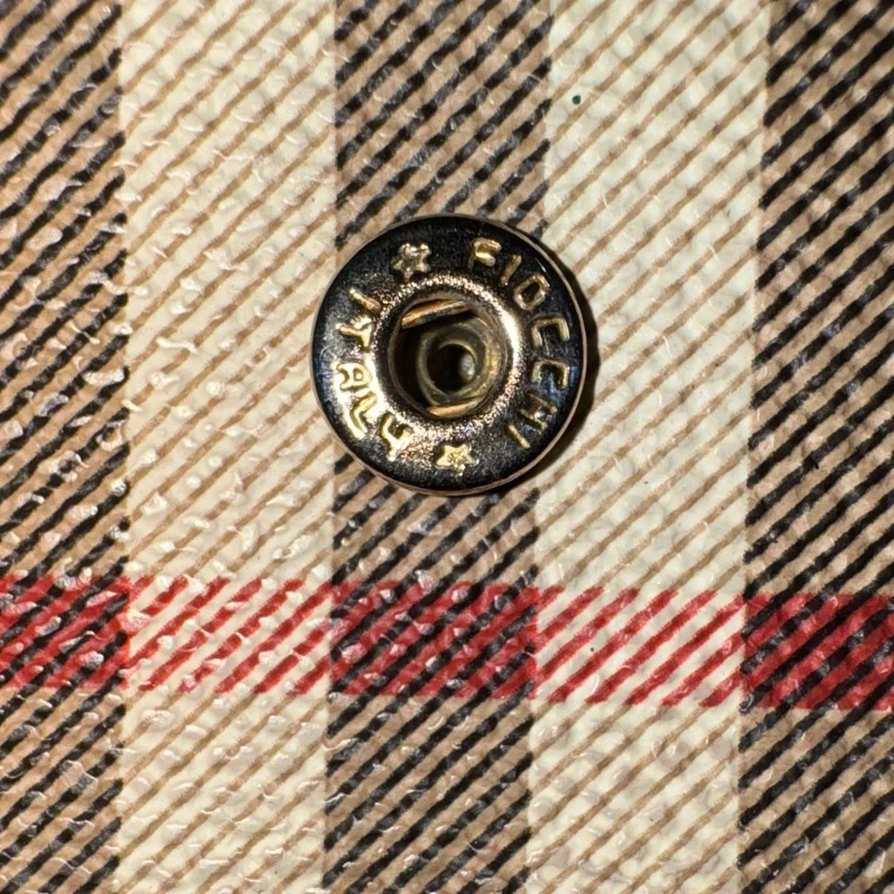 Burberry Beige and Brown Checkered Wallet - Picture 10 of 11